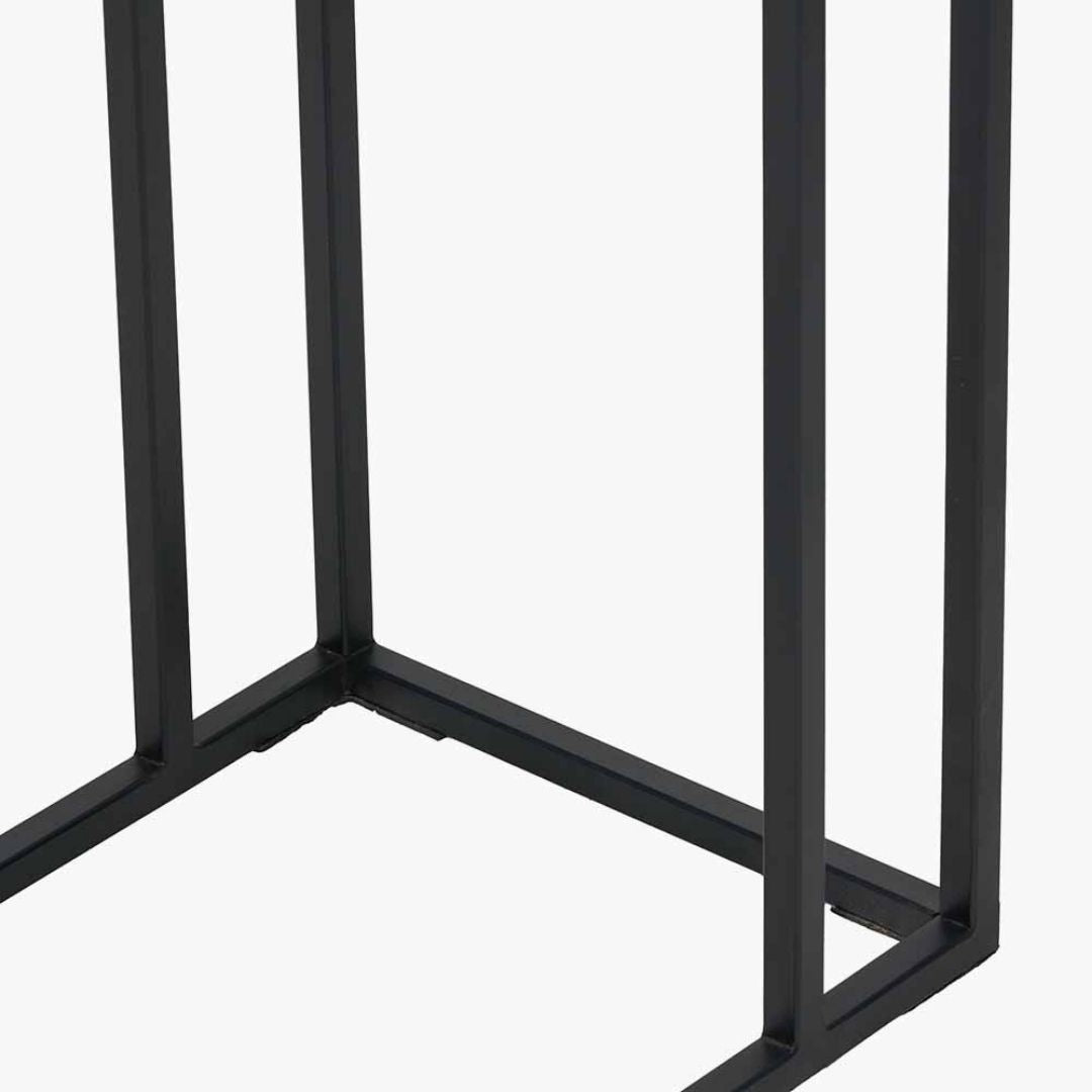 Franklin Black & Gold Metal Side Table