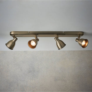 Westbury 4 Light Spotlight Bar Antique Brass