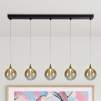 Alchemy 5 Light Black LED Pendant Bar