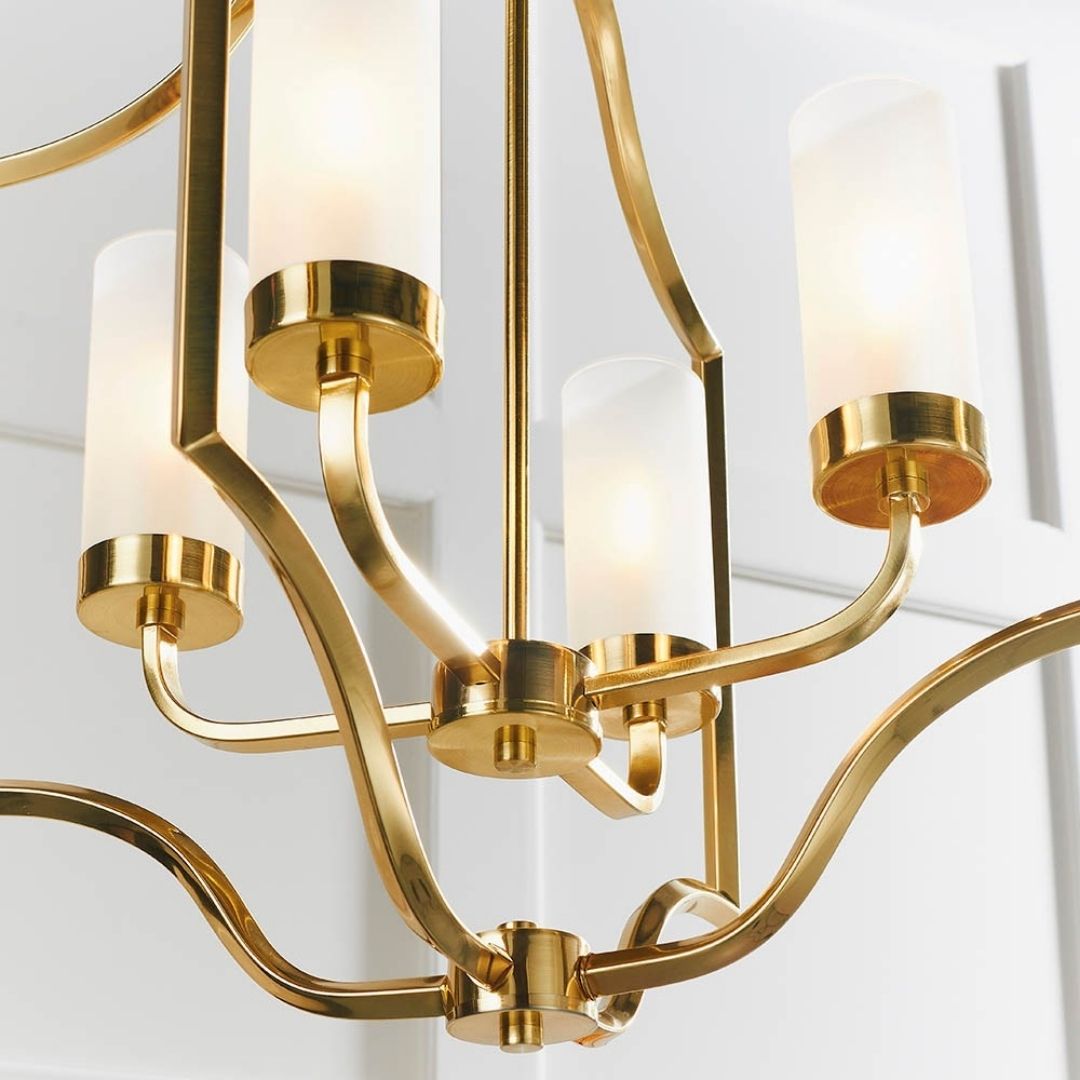 Edrea 4-Light Satin Brass Pendant Ceiling Light