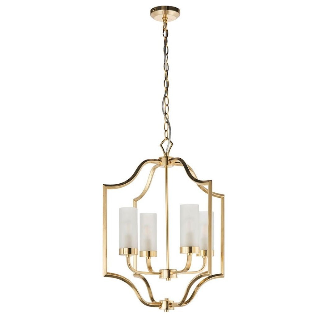 Edrea 4-Light Satin Brass Pendant Ceiling Light