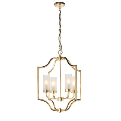 Edrea 4-Light Satin Brass Pendant Ceiling Light