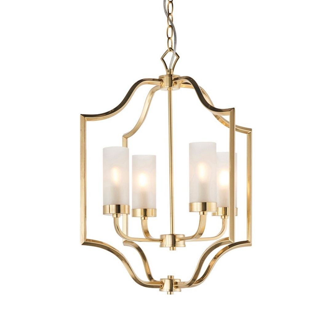 Edrea 4-Light Satin Brass Pendant Ceiling Light