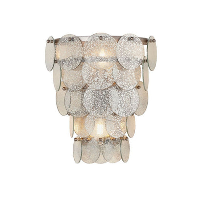 Kimana 2 Light Antique Silver Wall Light