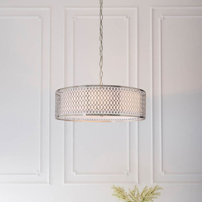 Cordero 3 Light Satin Nickel Pendant Ceiling Light