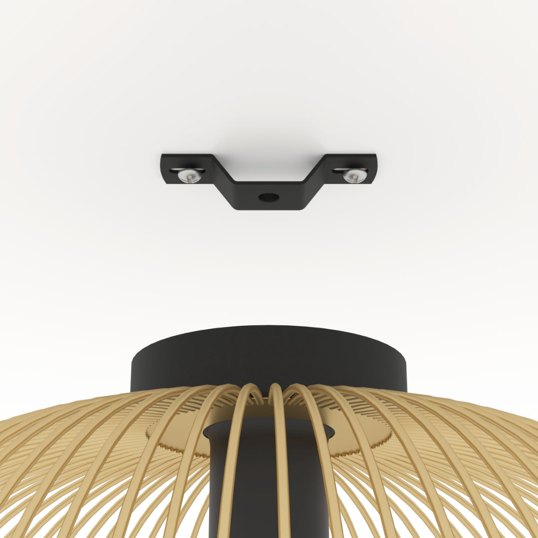 Venezuela Gold Flush Ceiling Light