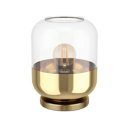 Maryvilla Gold and Clear Glass Table Lamp