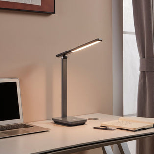 Iniesta Rechargeable Grey Touch Desk Table Lamp