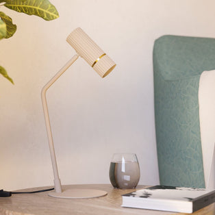 Caminia Sand & Gold Desk Table Lamp