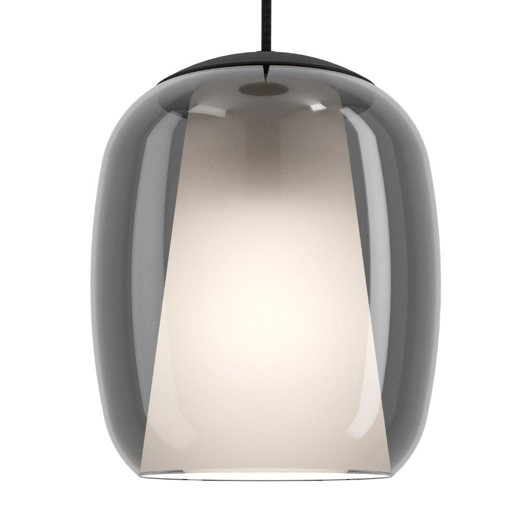 Ciampino 5 Light Black & Glass Cluster Pendant Ceiling Light