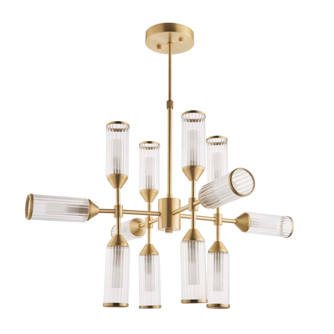 Botero 12 Light Satin Brass Ceiling Light