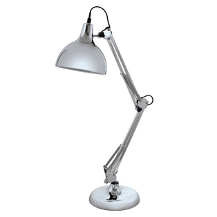 Borgillio Polished Chrome Desk Table Lamp