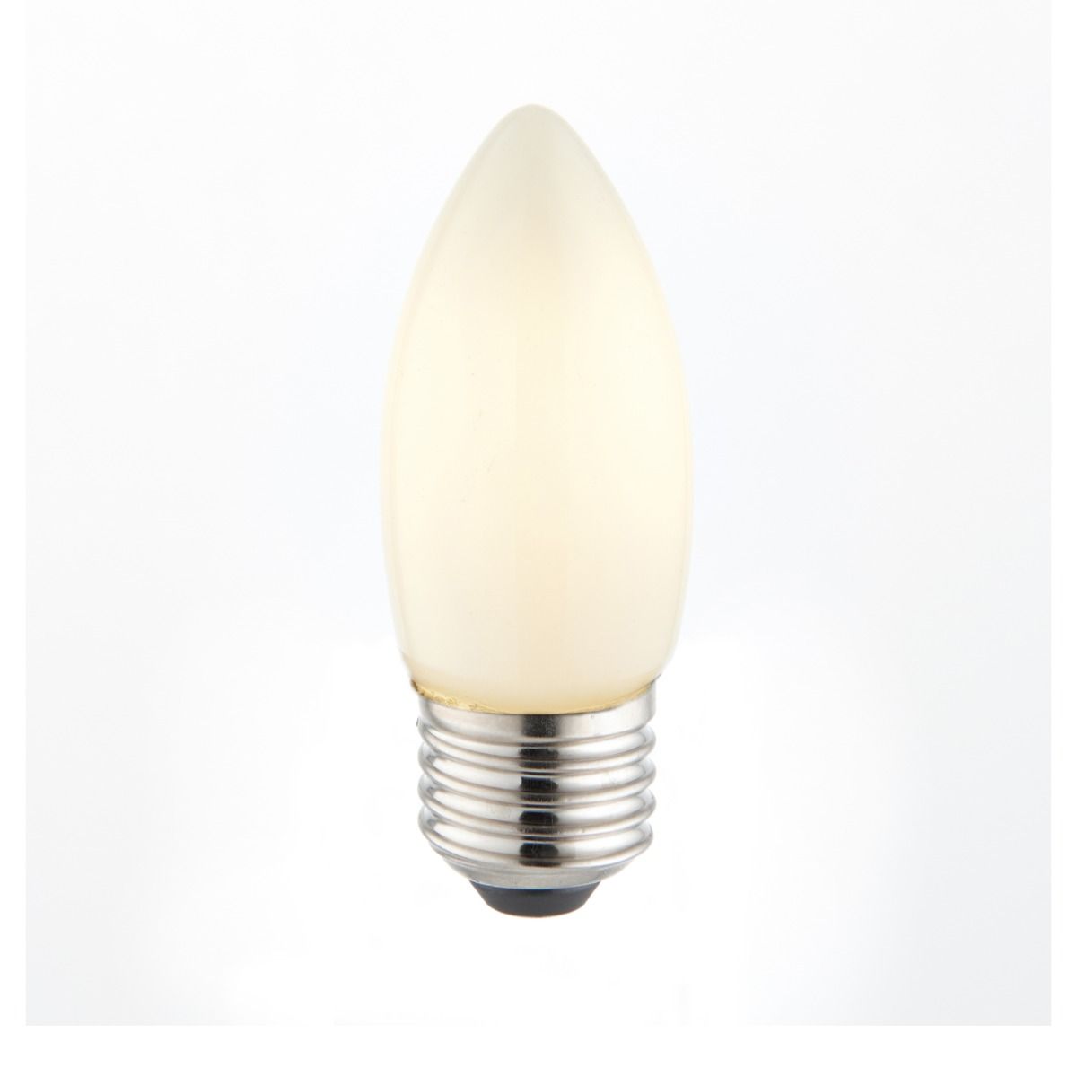 E27/ES 4w LED Candle Coated Cool White Dimmable Light Bulb