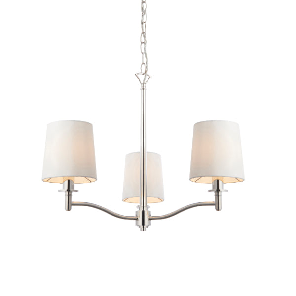 Ortona Nickel 3 Light Chandelier