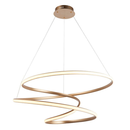 Twirl LED Gold Pendant Ceiling Light