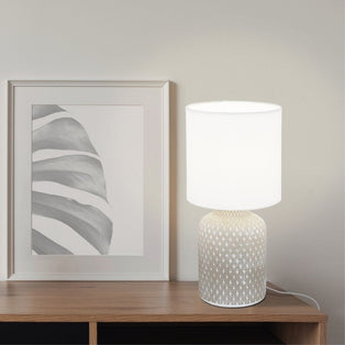 Bellariva Grey Ceramic Table Lamp