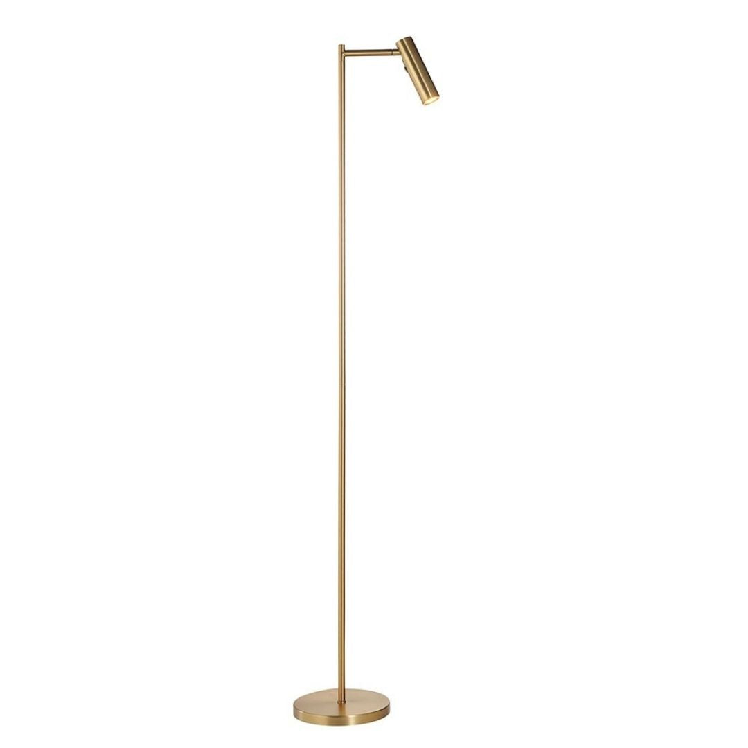 Dedicated Reader LED Gold Task Floor Lamp