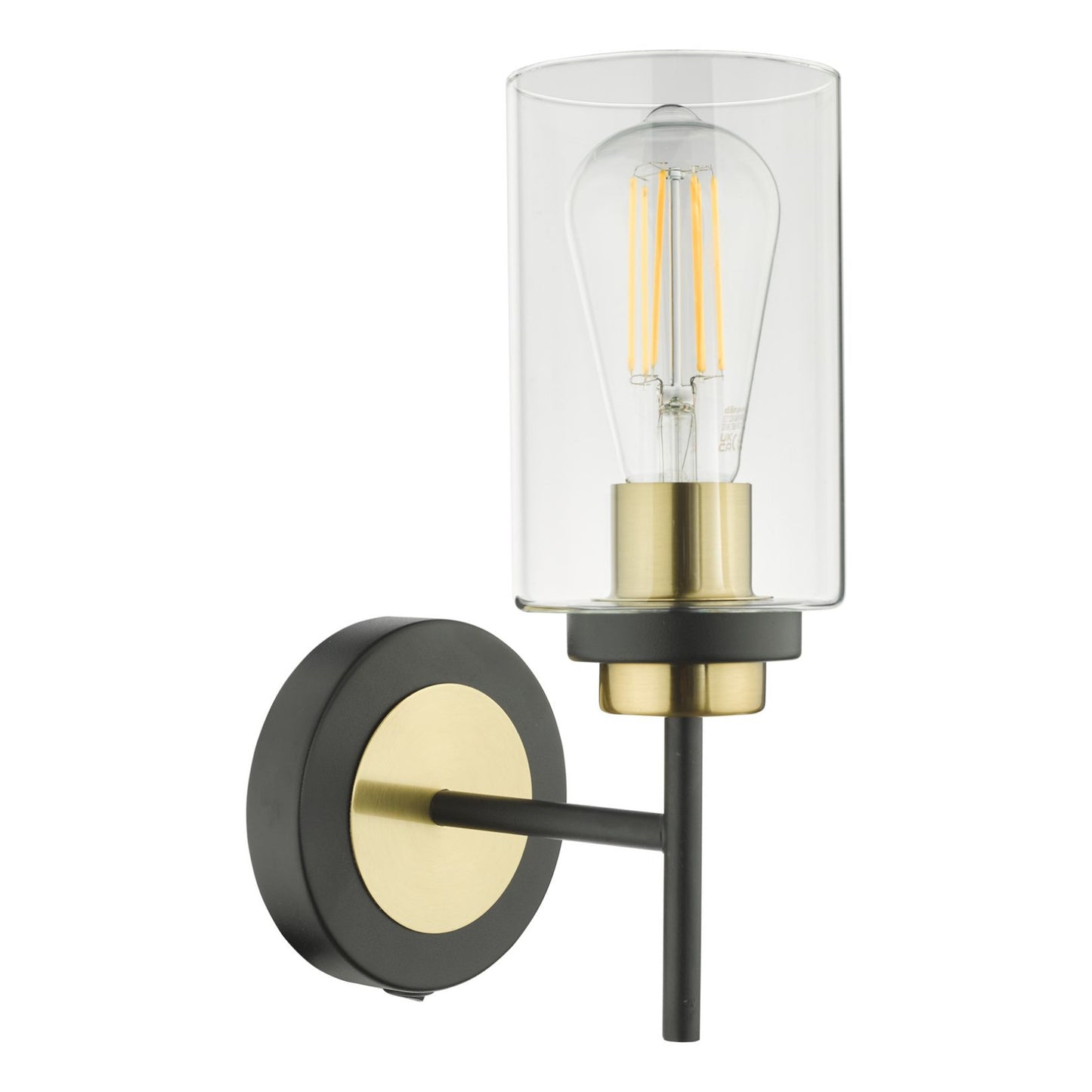 Abel Black & Gold Bathroom Wall Light