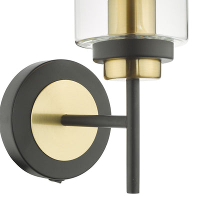 Abel Black & Gold Bathroom Wall Light