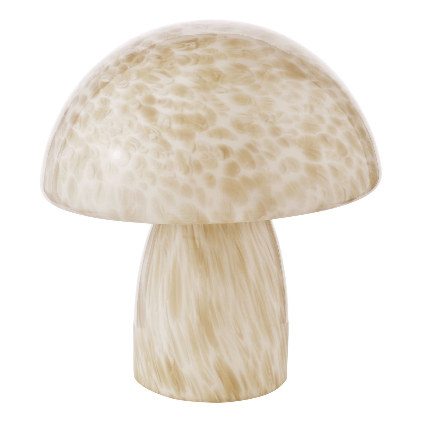 Addie Mushroom White Glass Table Lamp