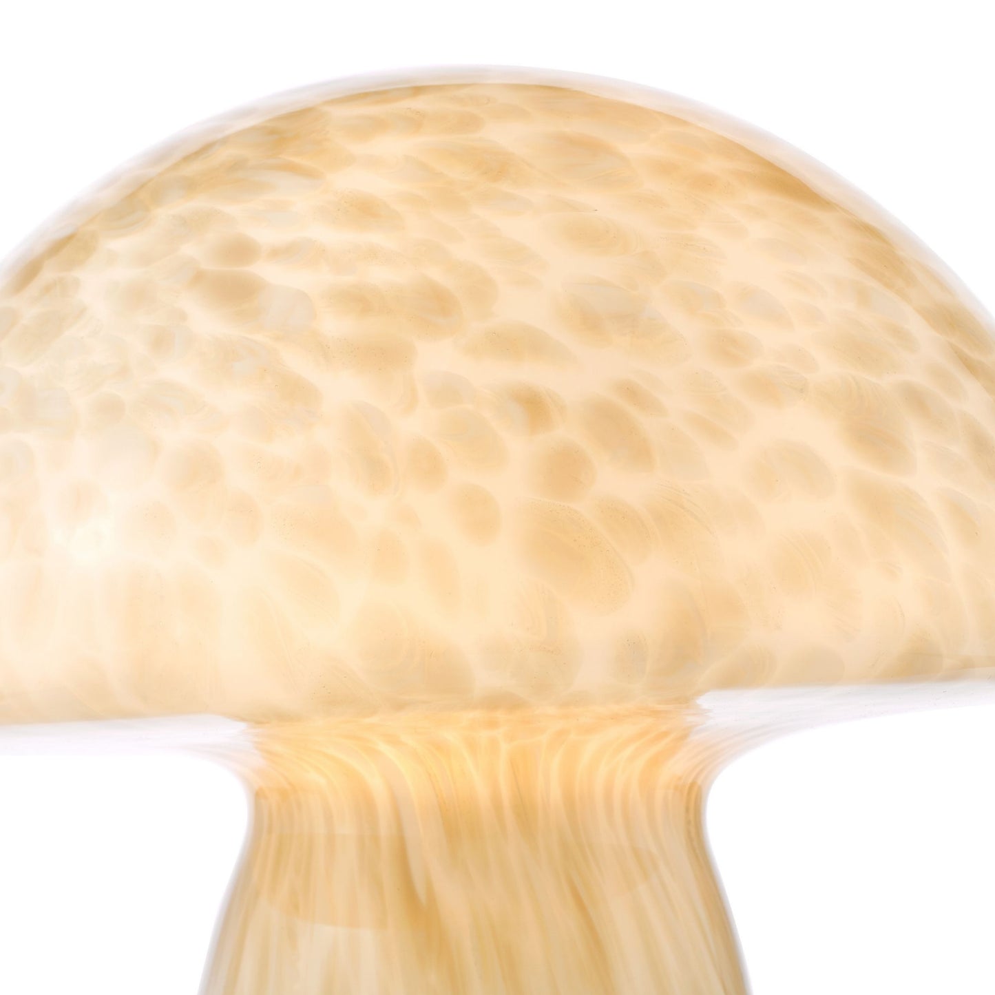 Addie Mushroom White Glass Table Lamp