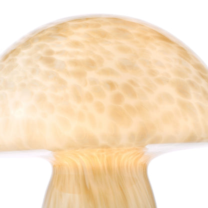 Addie Mushroom White Glass Table Lamp