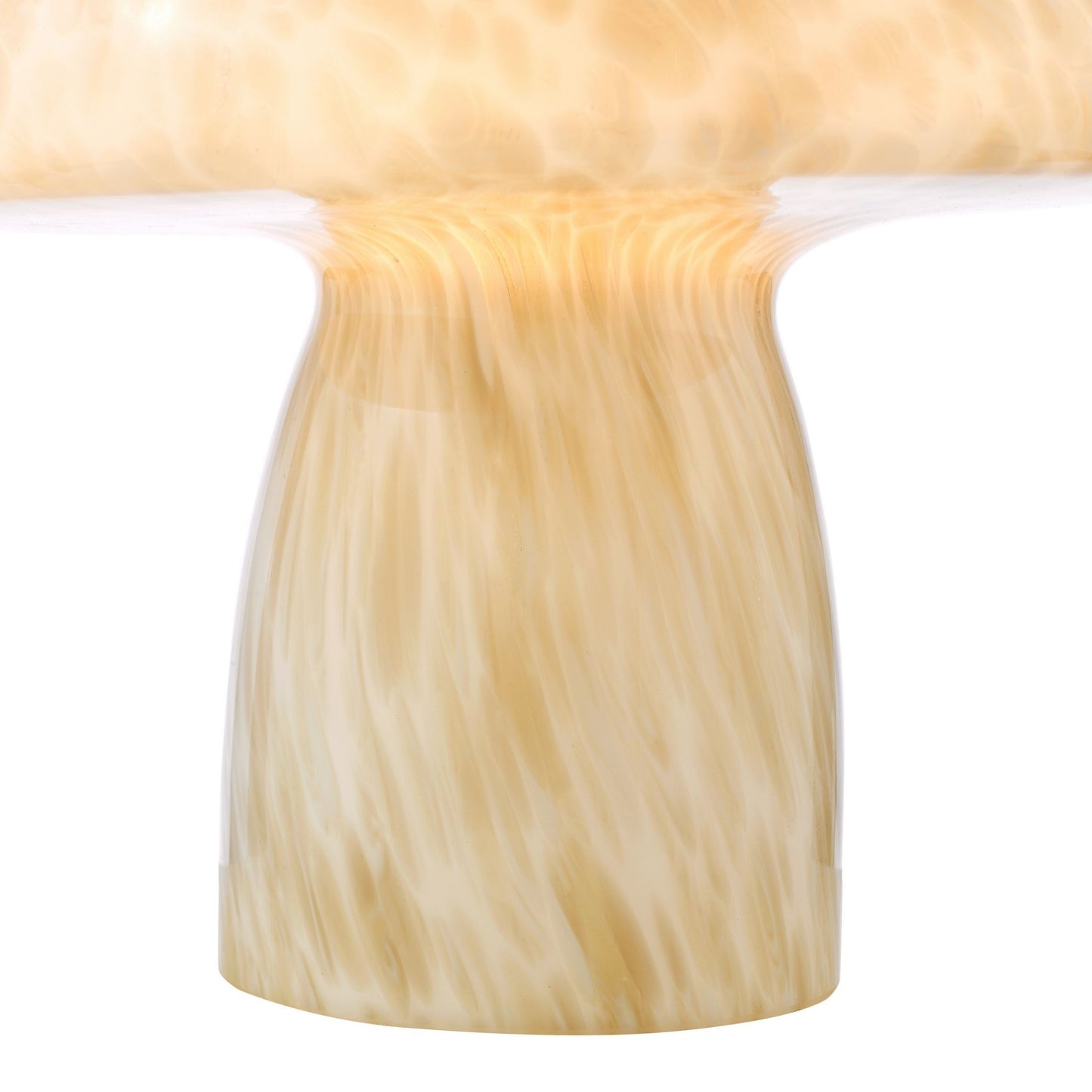 Addie Mushroom White Glass Table Lamp