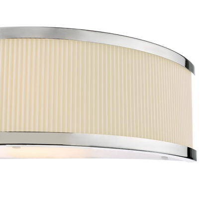 Alvaro Polished Chrome & Ivory Wall Light