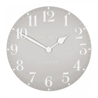 Thomas Kent 12" Arabic Wall Clock Dove Grey