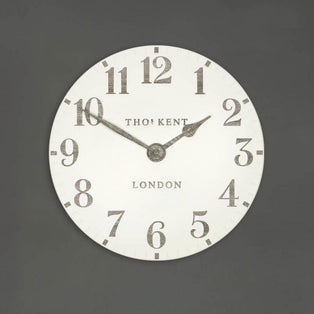 Thomas Kent 12" Arabic Wall Clock Limestone