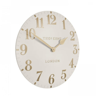 Thomas Kent 12" Arabic Wall Clock Oatmeal