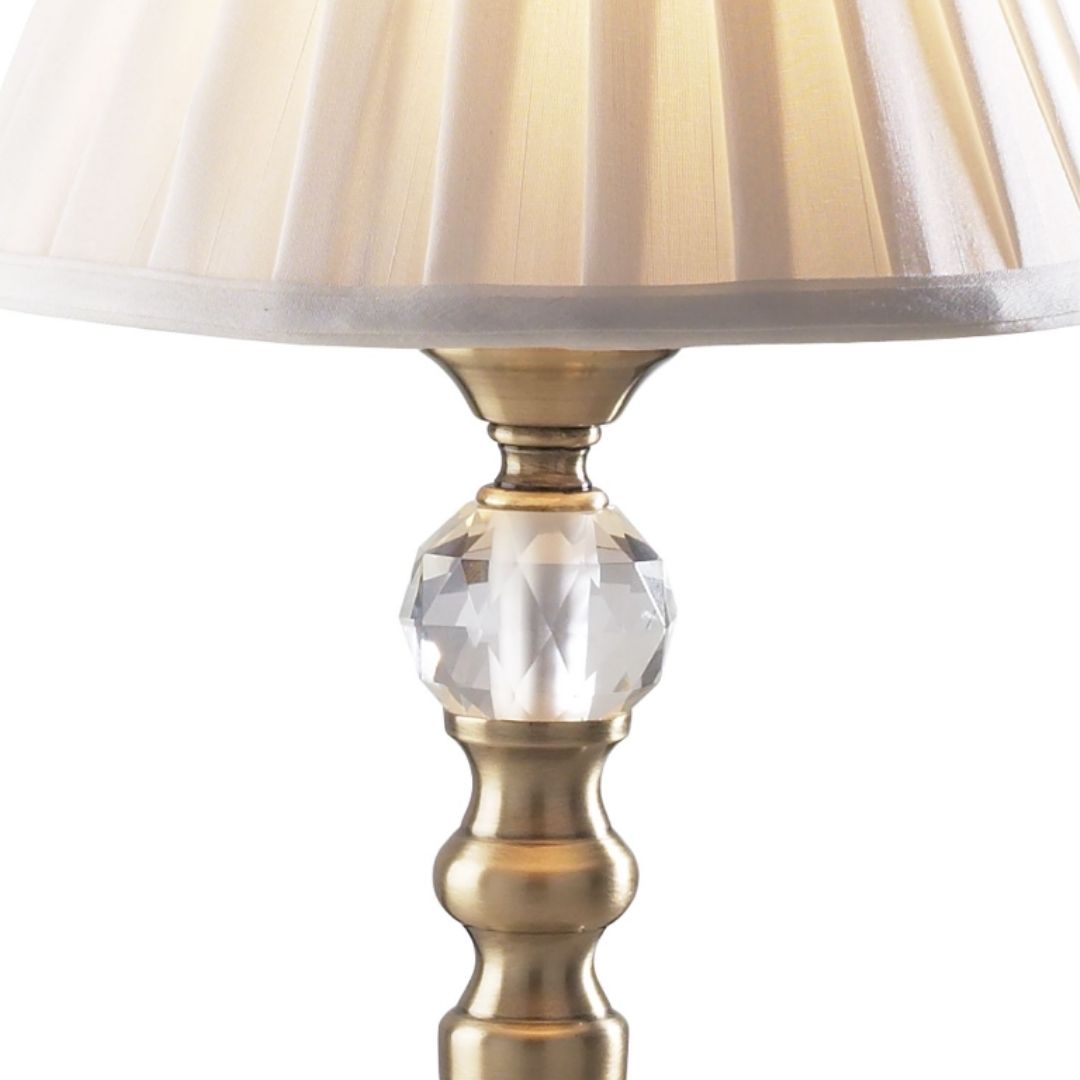 Beau Antique Brass Touch Table Lamp