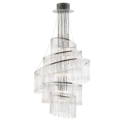 Camille 24 Light Silver Chandelier Pendant Ceiling Light