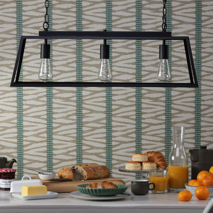 Charley 3 Light Matte Black Pendant Bar