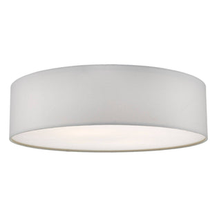 Cierro Ivory Drum 4 Light Semi Flush Ceiling Light with Diffuser