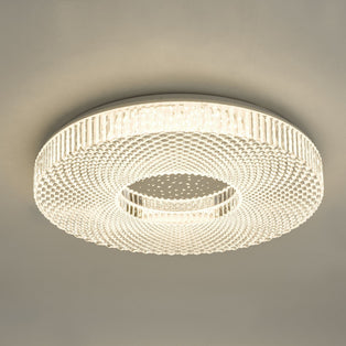 Cimona Large Acrylic LED Flush Ceiling Light