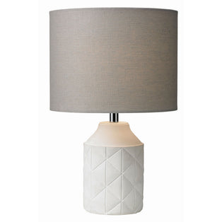 Luca Grey & White Ceramic Table Lamp