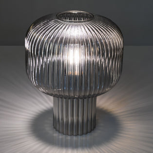 Demarius Smoked Glass Table Lamp