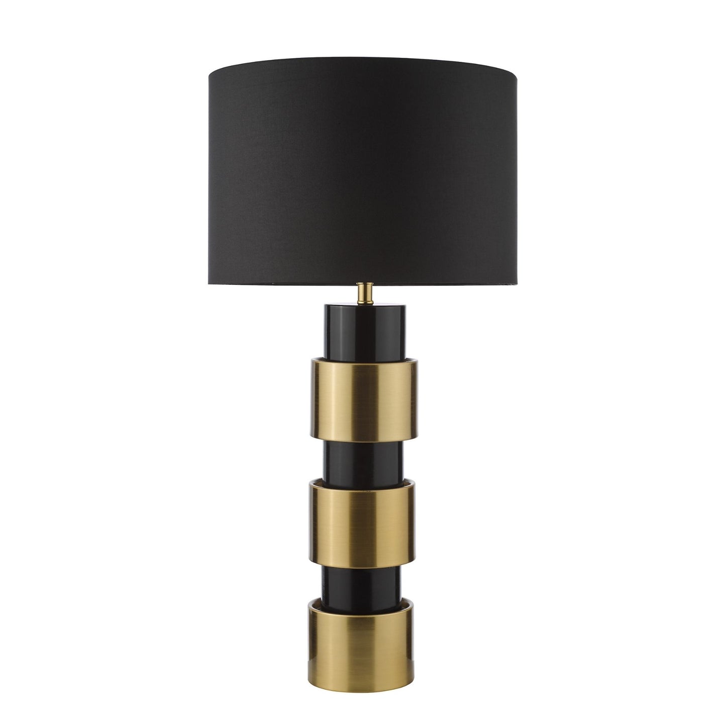 Elwyn Satin Gold & Black Table Lamp