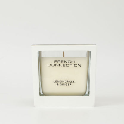 French Connection Medium 1 Wick Scented Candle Lemongrass & Ginger