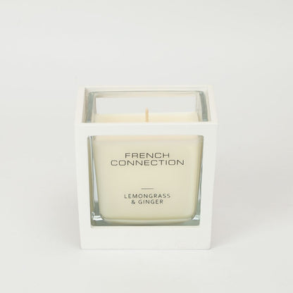 French Connection Medium 1 Wick Scented Candle Lemongrass & Ginger