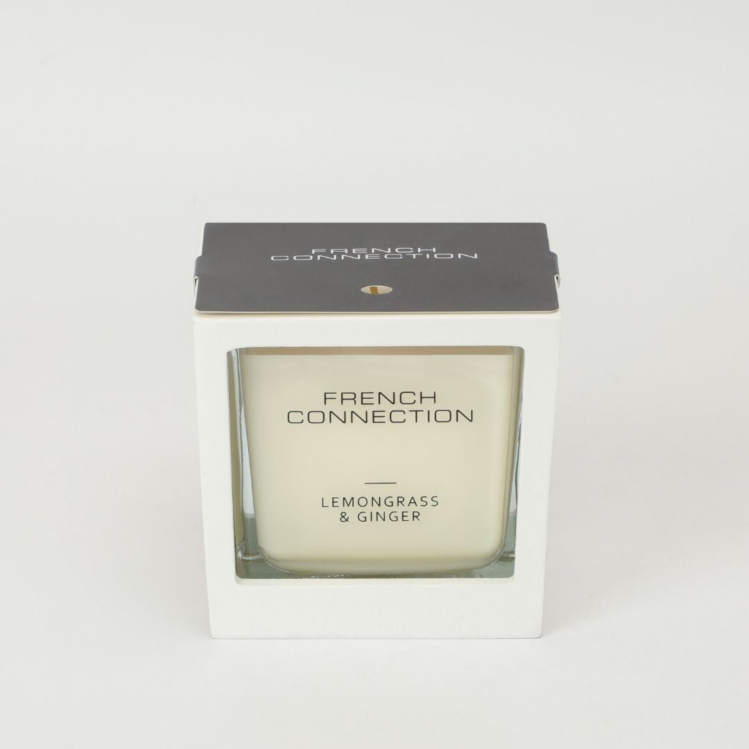 French Connection Medium 1 Wick Scented Candle Lemongrass & Ginger