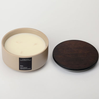 French Connection 3 Wick Scented Candle Relax