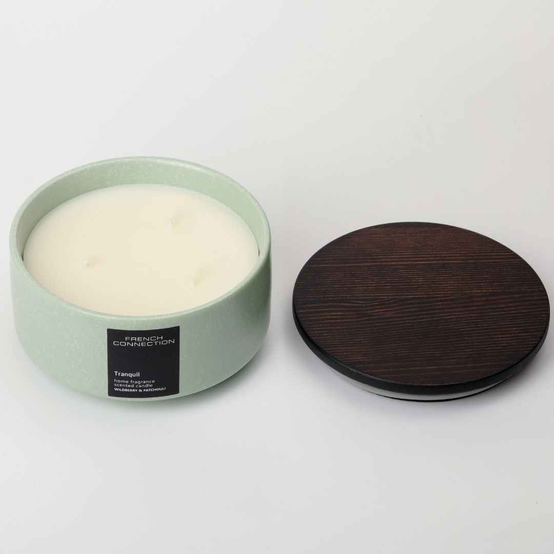 French Connection 3 Wick Scented Candle Tranquil