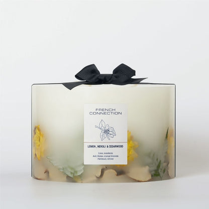 French Connection 4 Wick Scented Candle Lemon, Neroli & Cedarwood