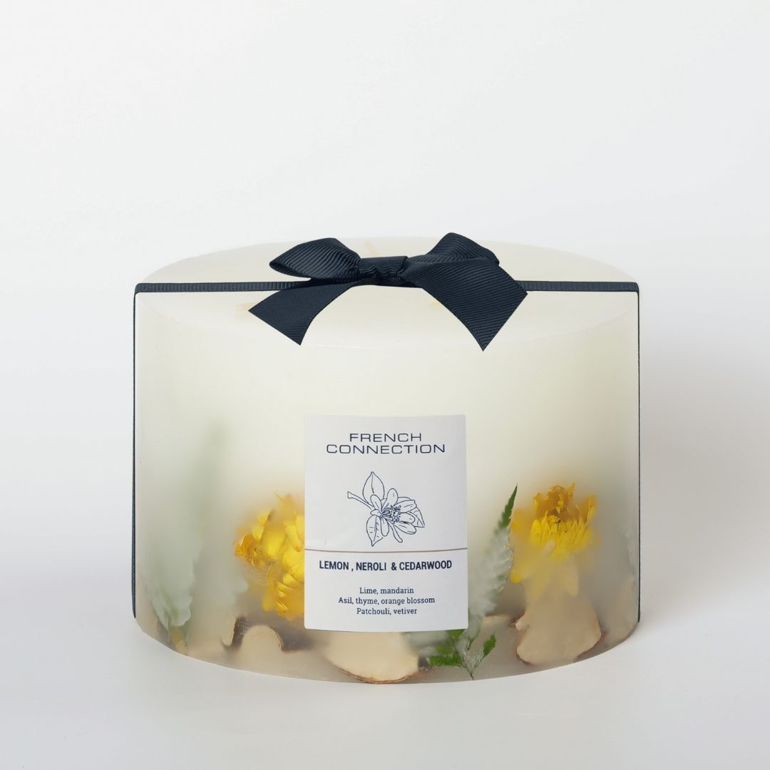 French Connection 4 Wick Scented Candle Lemon, Neroli & Cedarwood