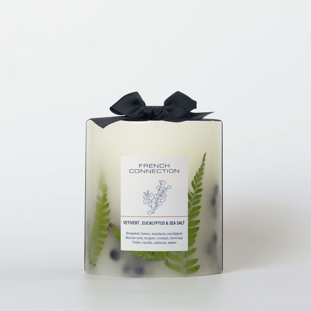 French Connection 1 Wick Scented Candle Vetivert, Eucalyptus & Sea Salt