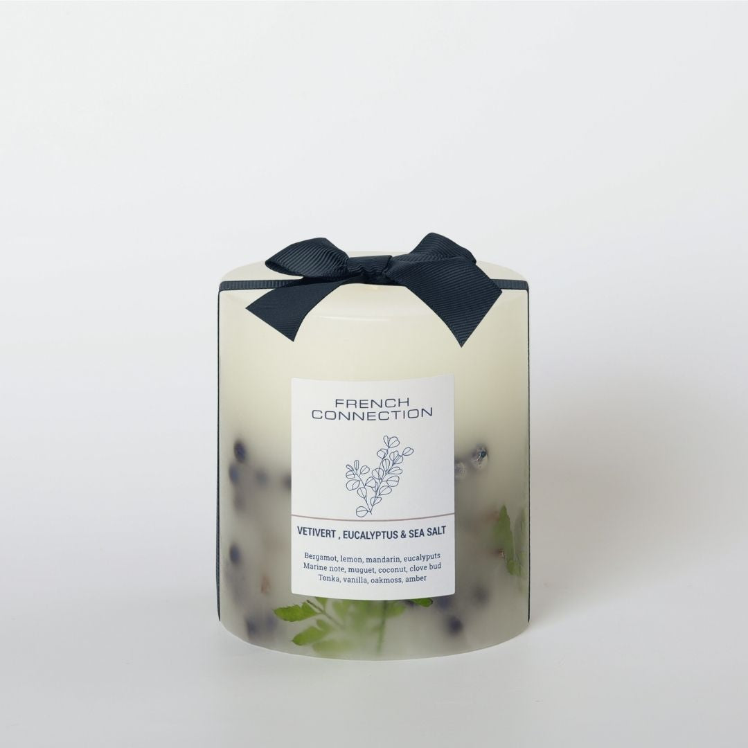 French Connection 1 Wick Scented Candle Vetivert, Eucalyptus & Sea Salt