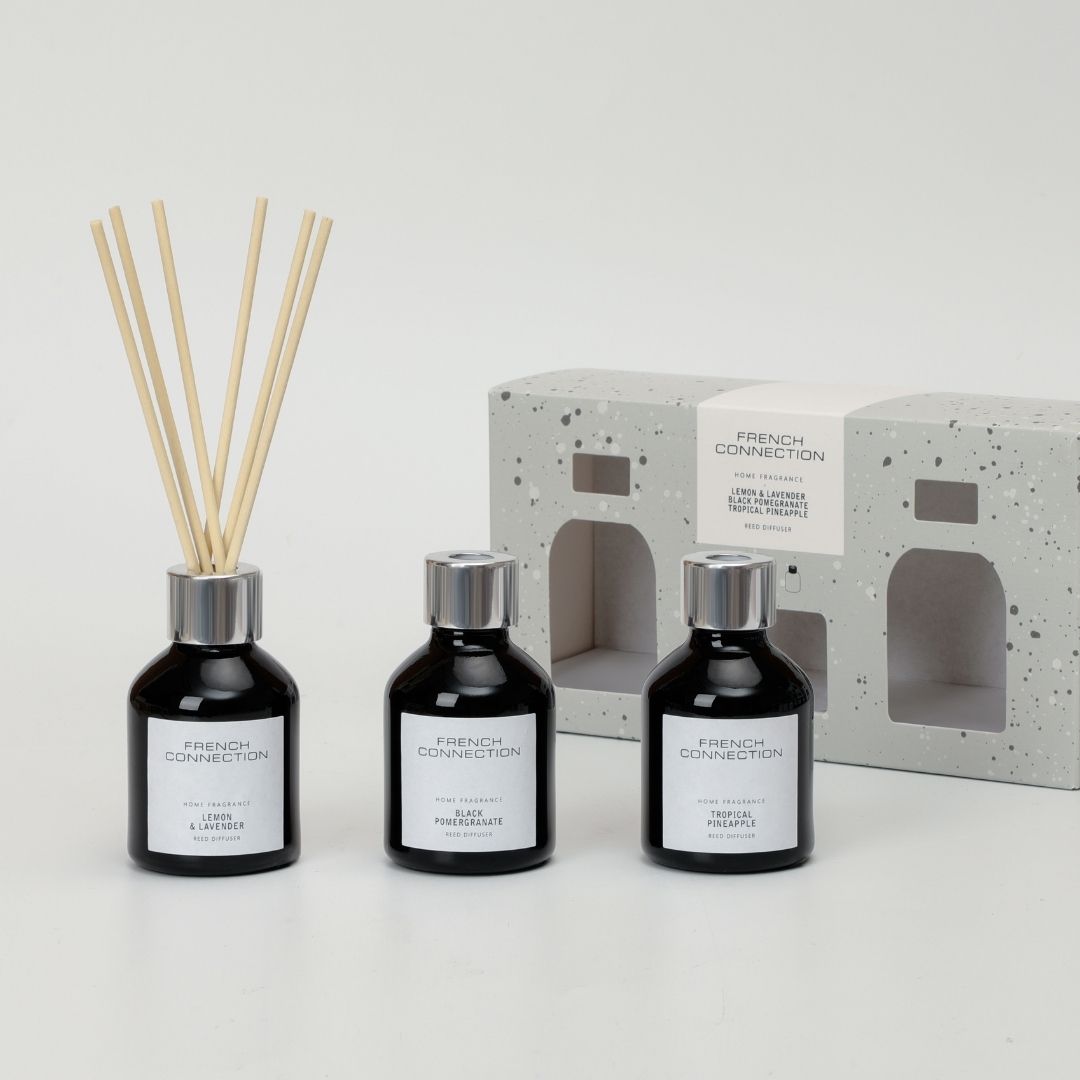 French Connection Set of 3 Small Mixed Reed Diffusers