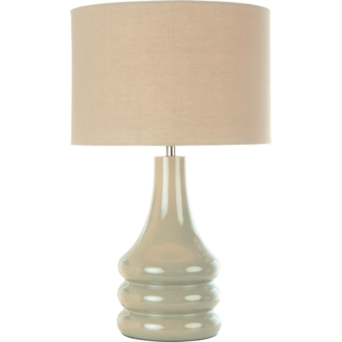 Raj Putty Beige Ceramic Table Lamp